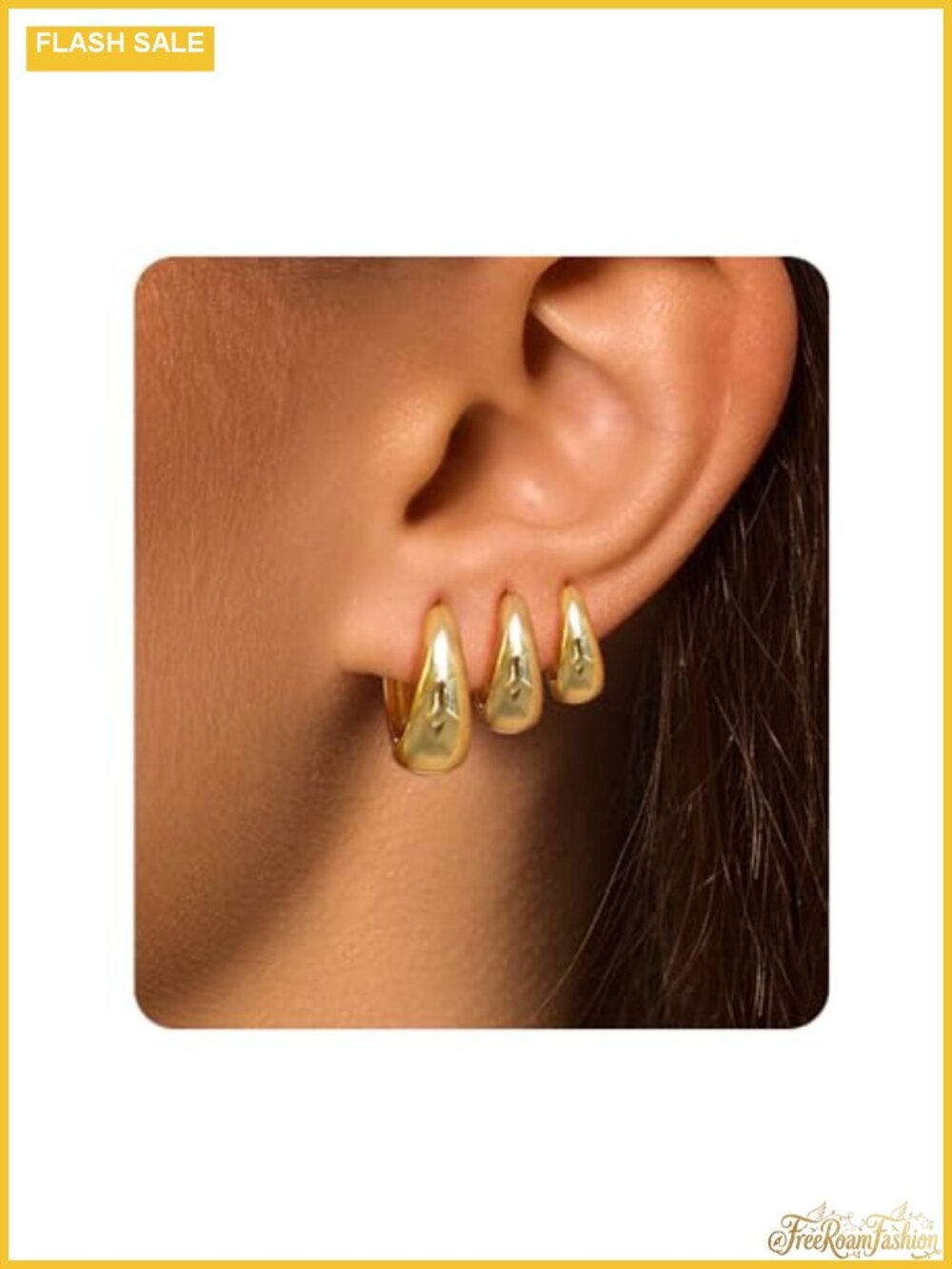 Surgical Steel Small Huggie Hoop Earrings Set for Women Hypoallergenic